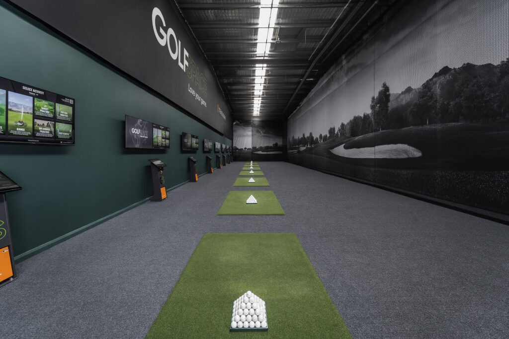 The GolfSpace TrackMan driving range